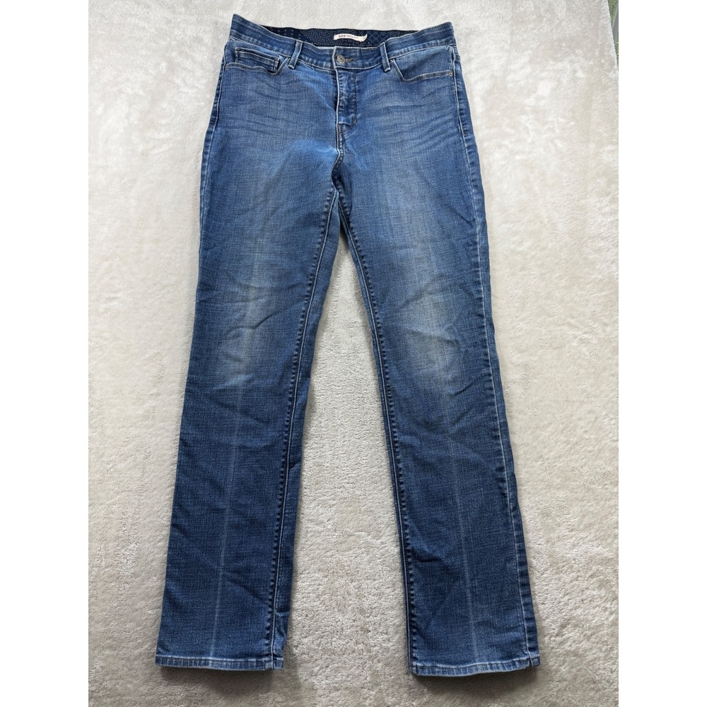 Levi's Womens 525 Perfect Waist Straight Blue Jeans 12M - W31 L32 Meas: 31x31.5
